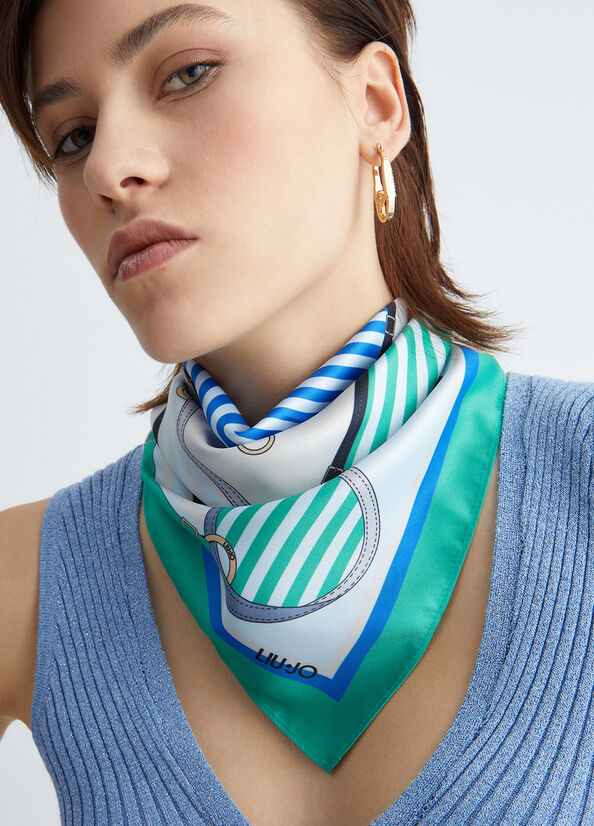 Foulard ecosostenibile con stampa cinture
