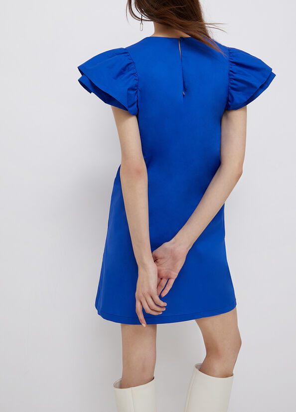 Vestito con maniche volants