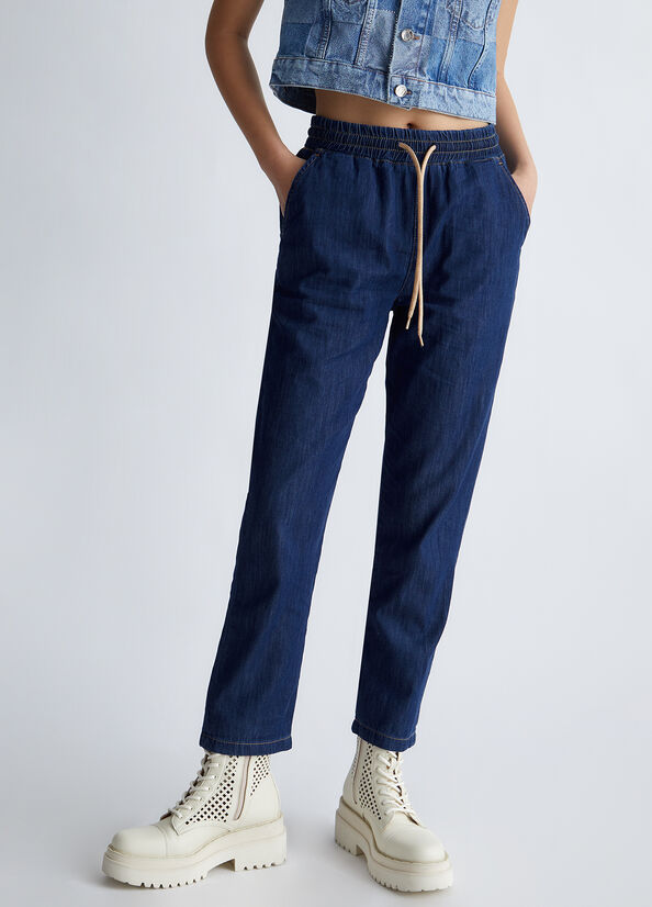 Pantaloni jogging ecosostenibili in denim