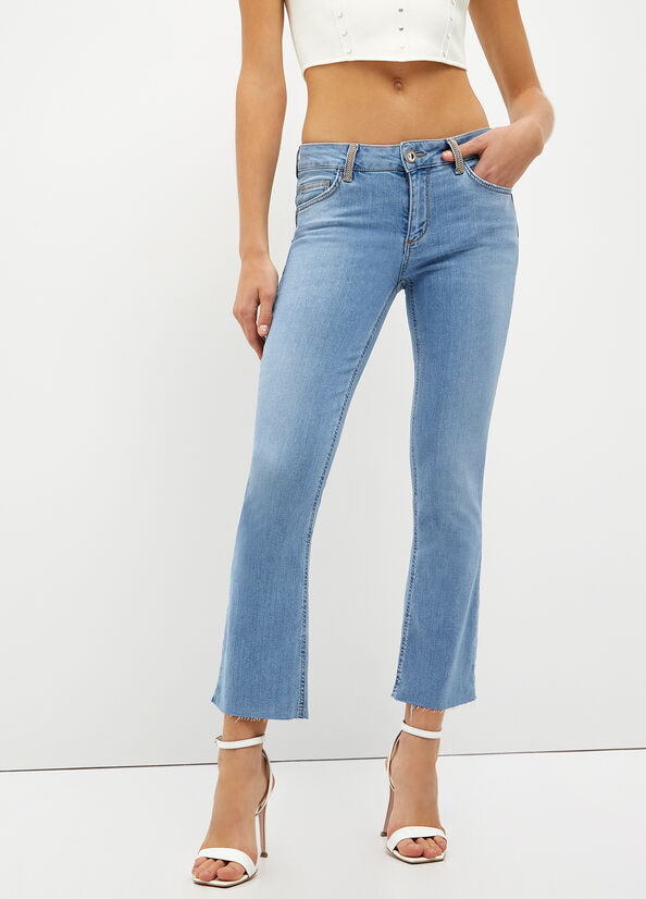 Jeans bootcut in denim stretch