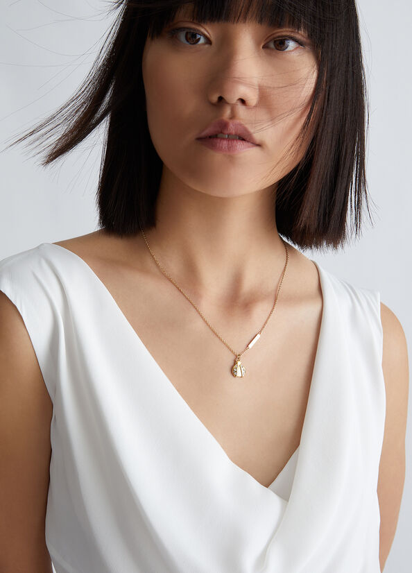 Collana con coccinella