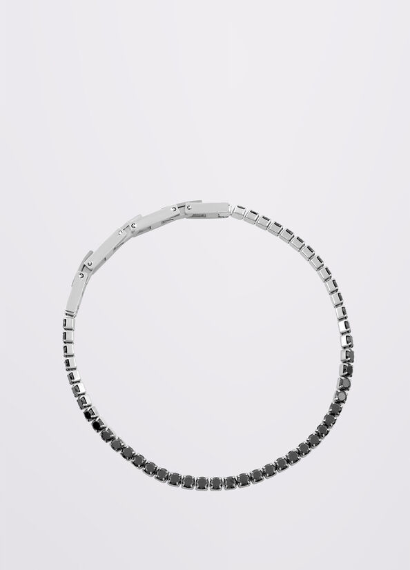Bracciale da uomo con strass