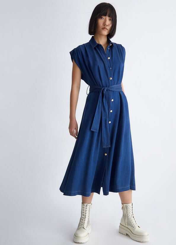 Vestito chemisier in denim