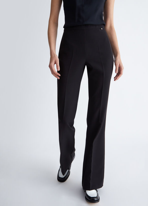 Pantaloni flare stretch