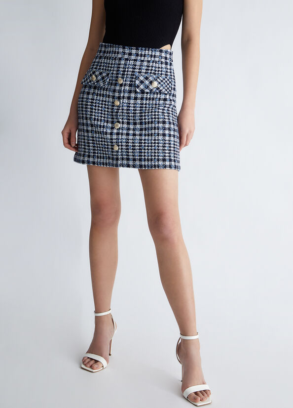 Minigonna in tweed