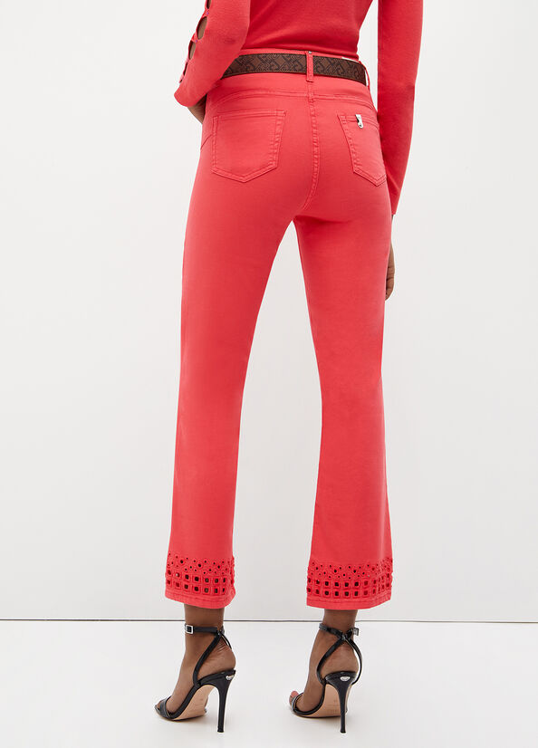 Pantaloni Bottom Up con ricamo