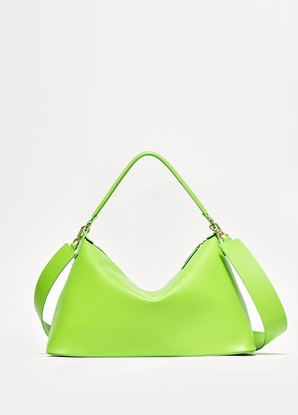 Borsa hobo large in vera pelle