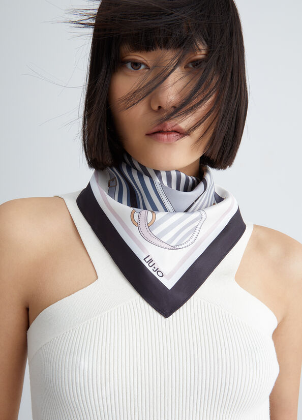 Foulard ecosostenibile con stampa cinture