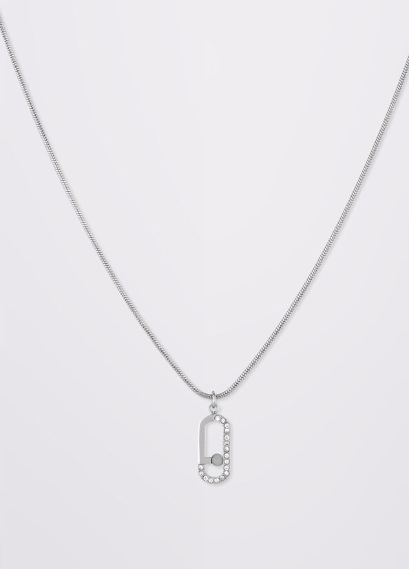 Collana con charm logo