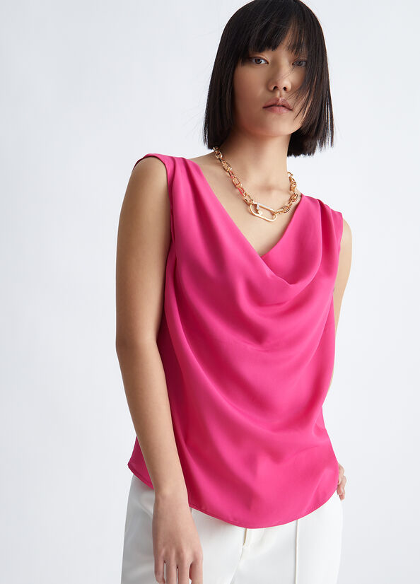 Top in crêpe de chine