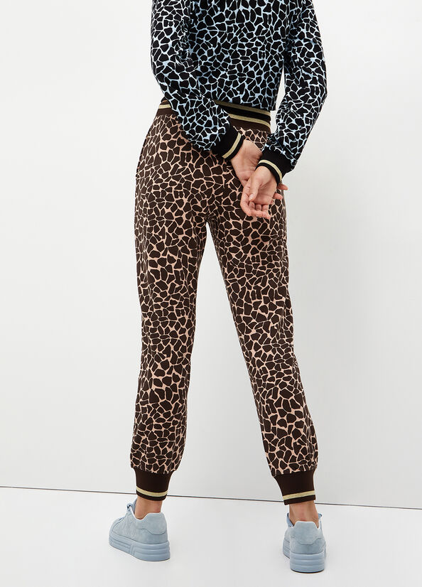 Pantaloni jogging animalier