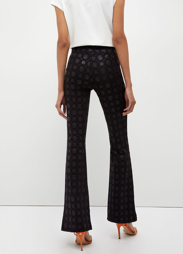 Pantaloni con stampa monogram