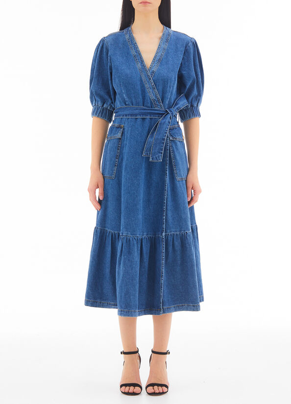 Vestito lungo in denim