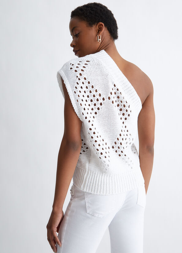 Maglia monospalla in cotone