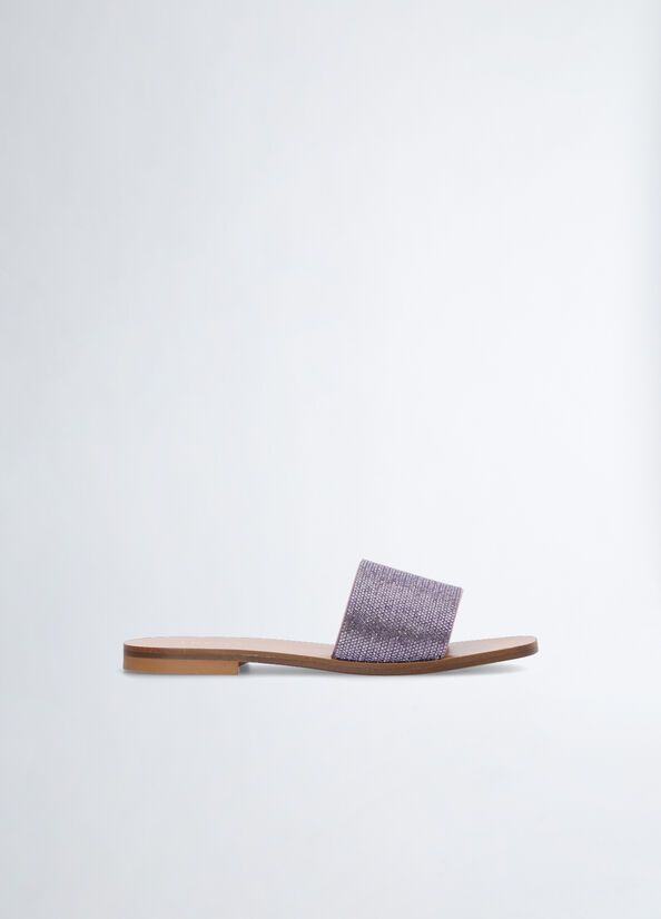 Ciabatte flat con strass