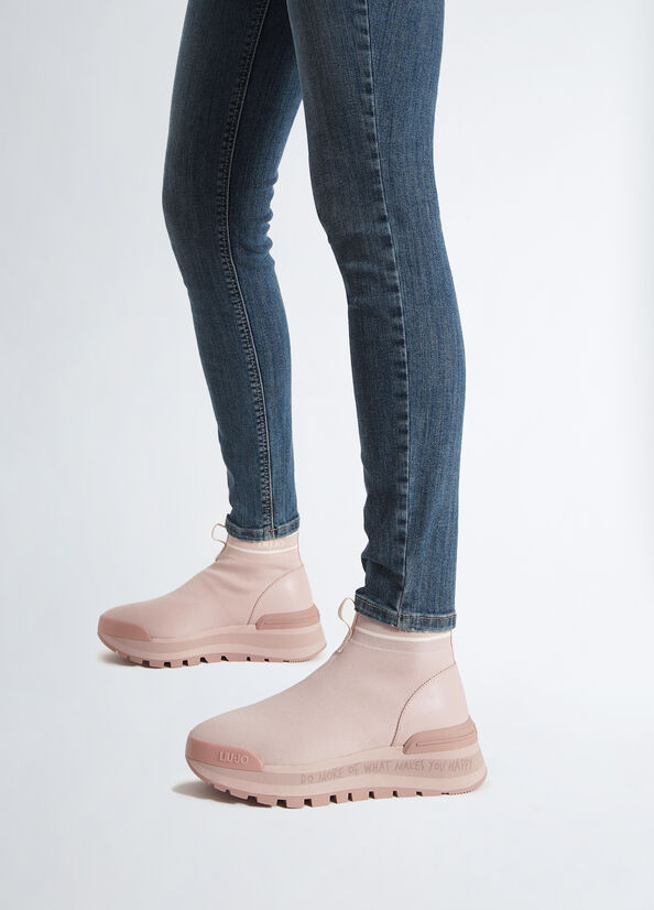 Sock sneakers rosa traforate