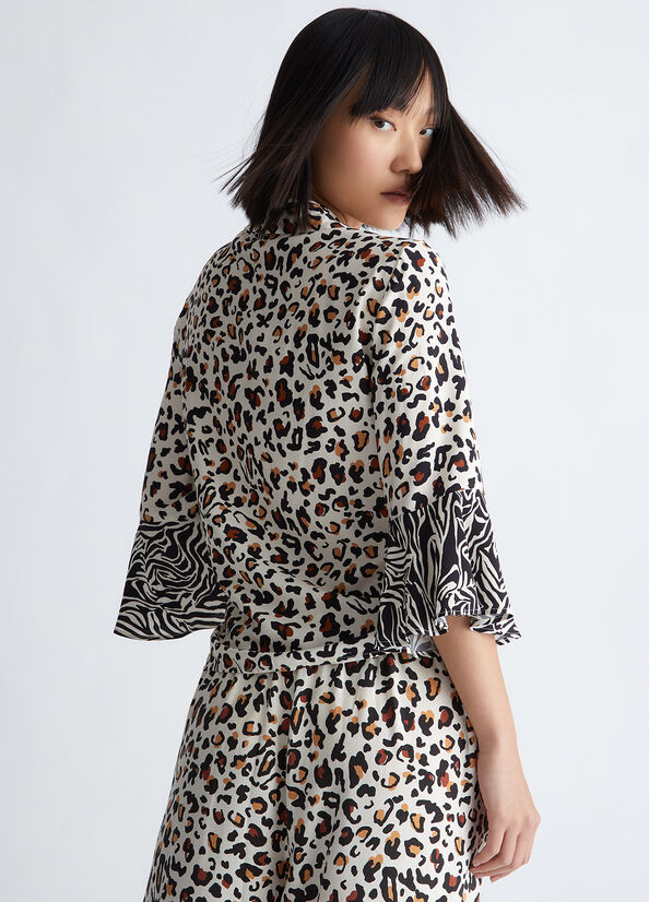 Blusa animalier ecosostenibile