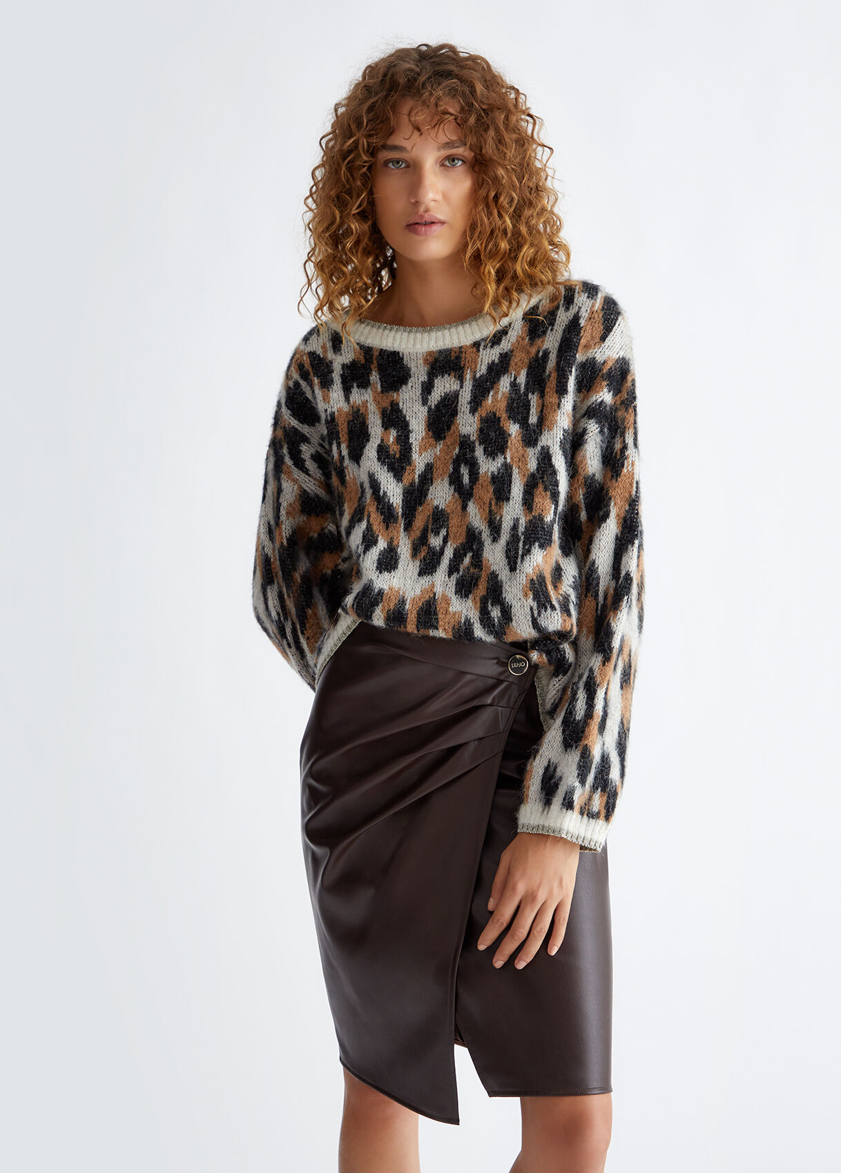 Animal print jumper