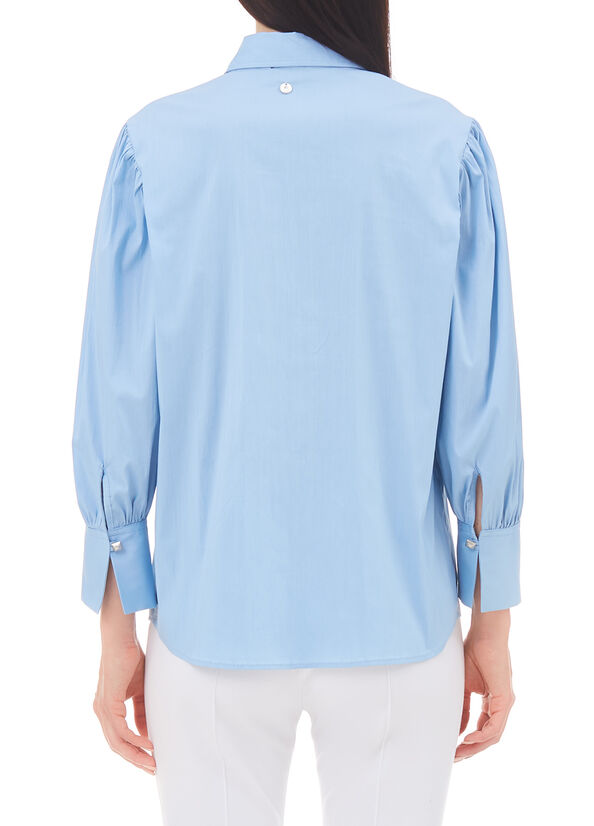 Camicia con maniche a sbuffo