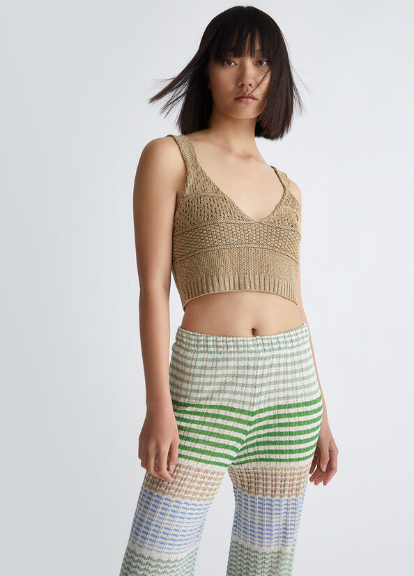 Top bralette in maglia