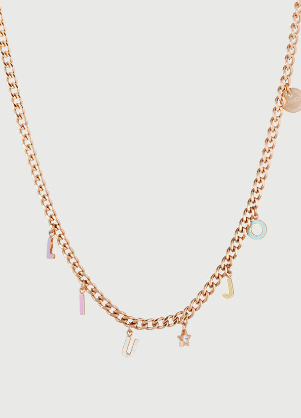 Collana con charms logo
