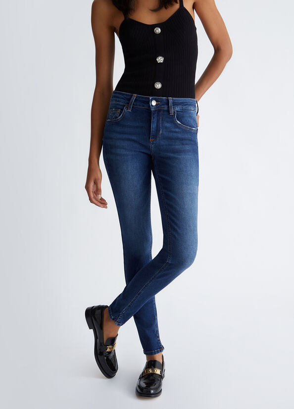Jeans skinny bottom up
