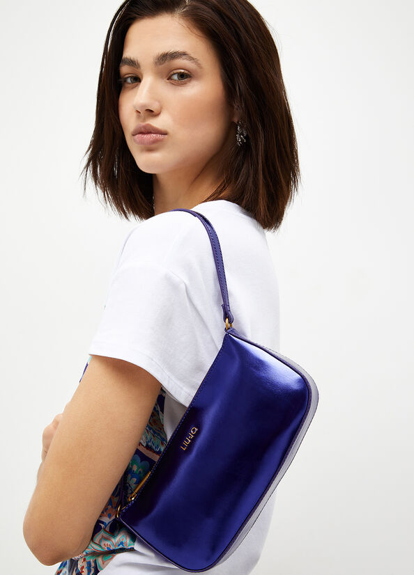 Borsa a mano laminata con logo