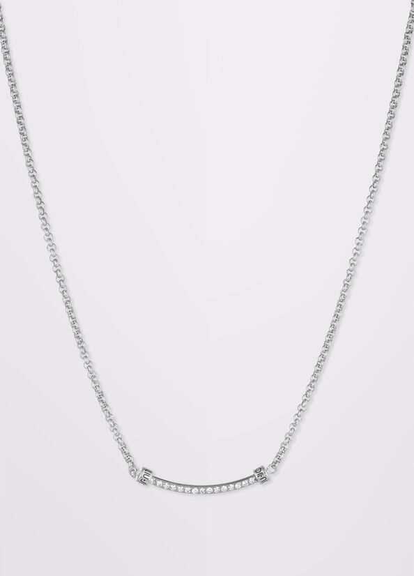Collana con logo e strass