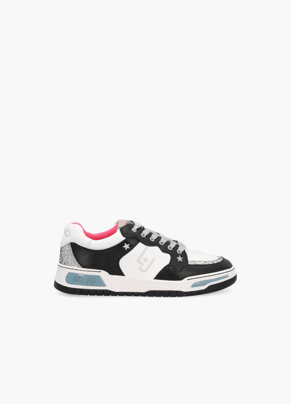 Sneakers con dettagli glitter