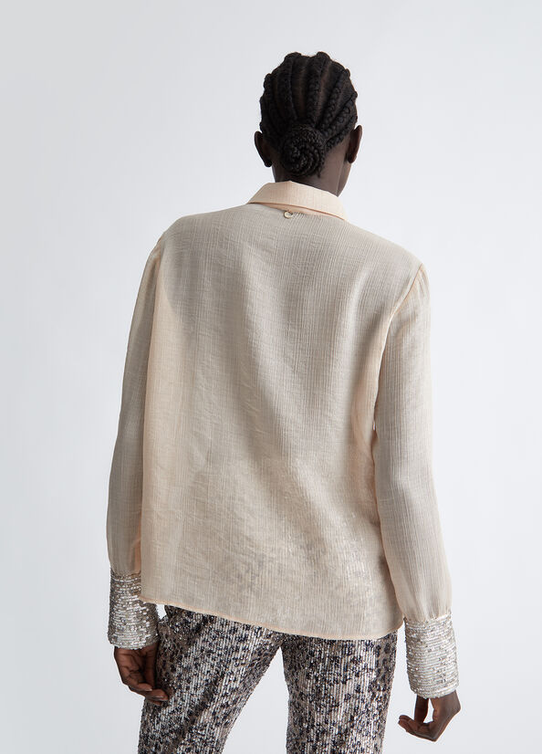 Camicia con paillettes