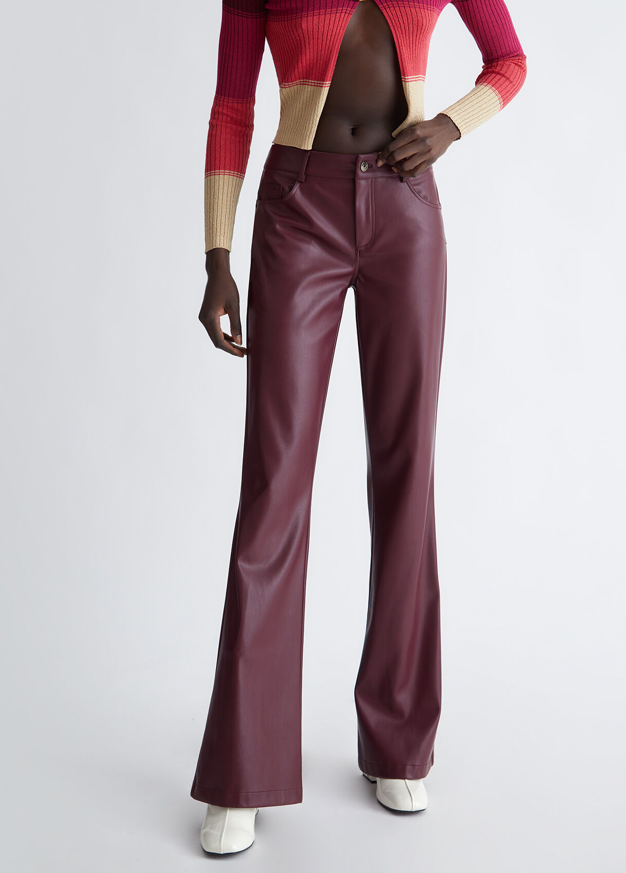 Coated fabric trousers