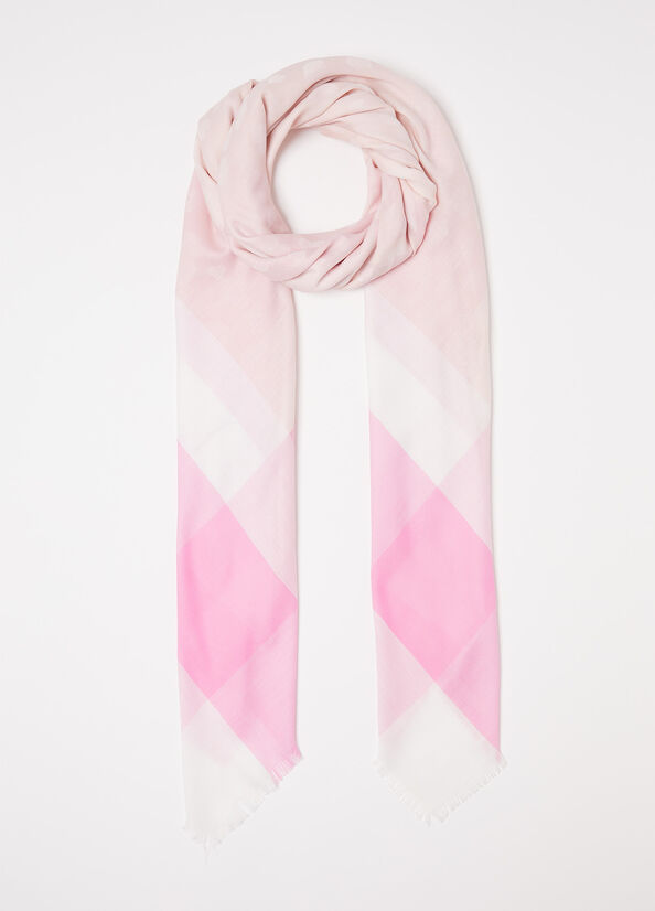 Foulard jacquard con cuori