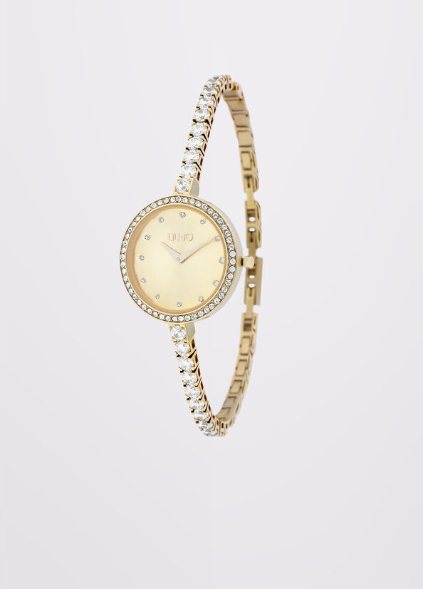 Orologio con cinturino in Swarovsky