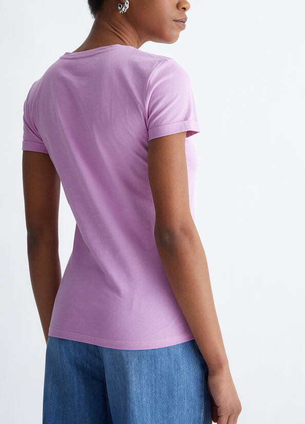 T-shirt in cotone con logo