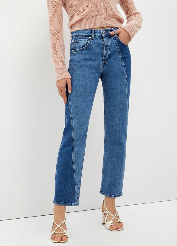 Jeans patchwork in denim