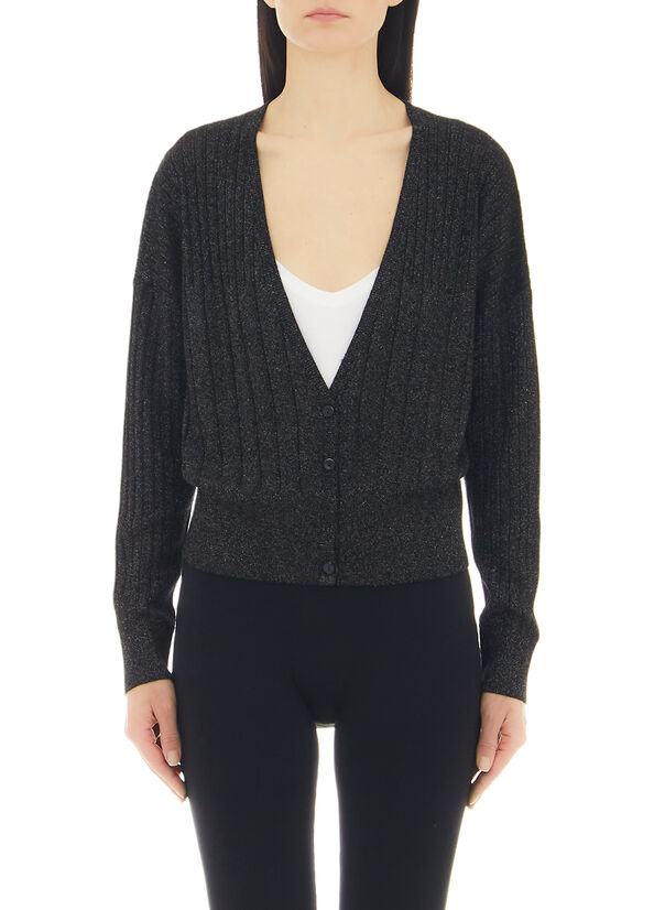 Cardigan in lurex®