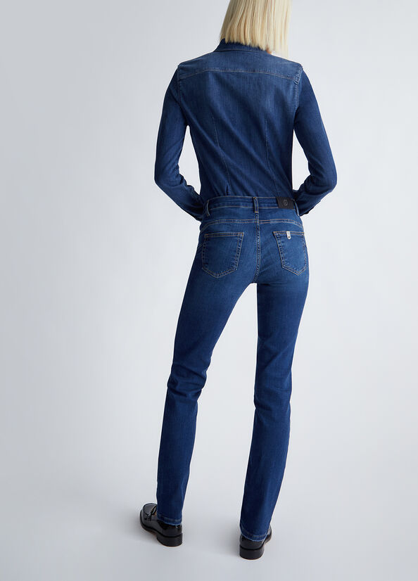 Jeans slim bottom up