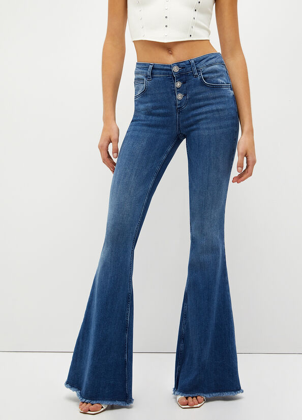 Jeans super flare ecosostenibile