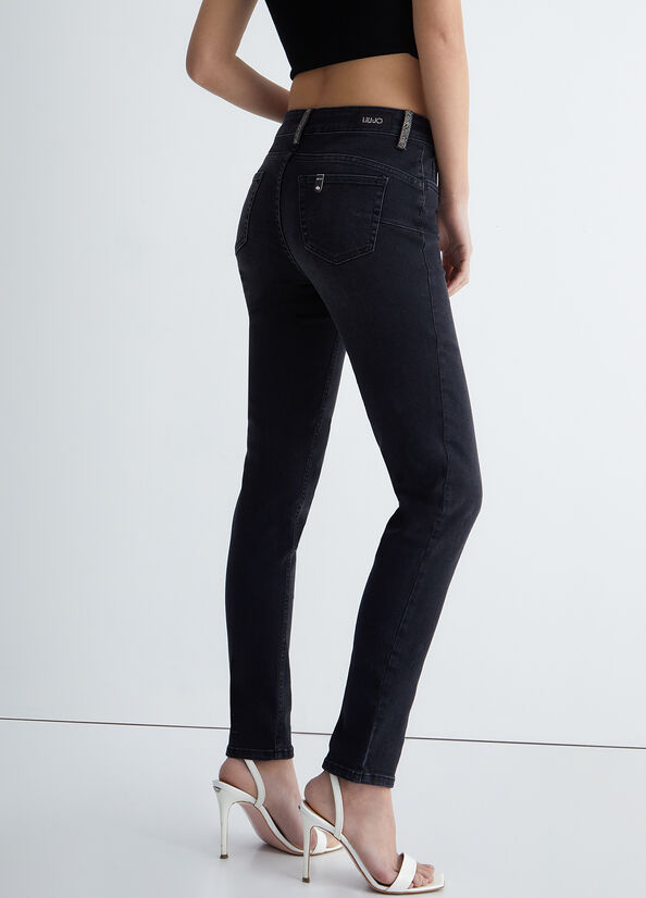 Jeans skinny vita alta bottom up