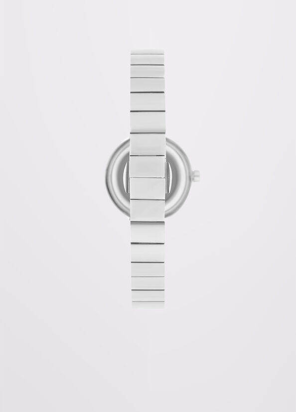 Orologio in acciaio con cristalli