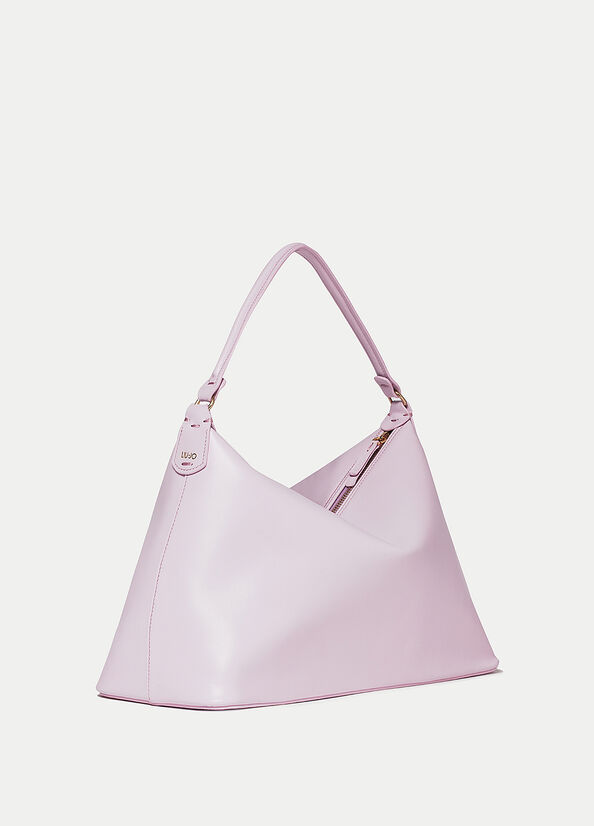 Borsa hobo large in vera pelle