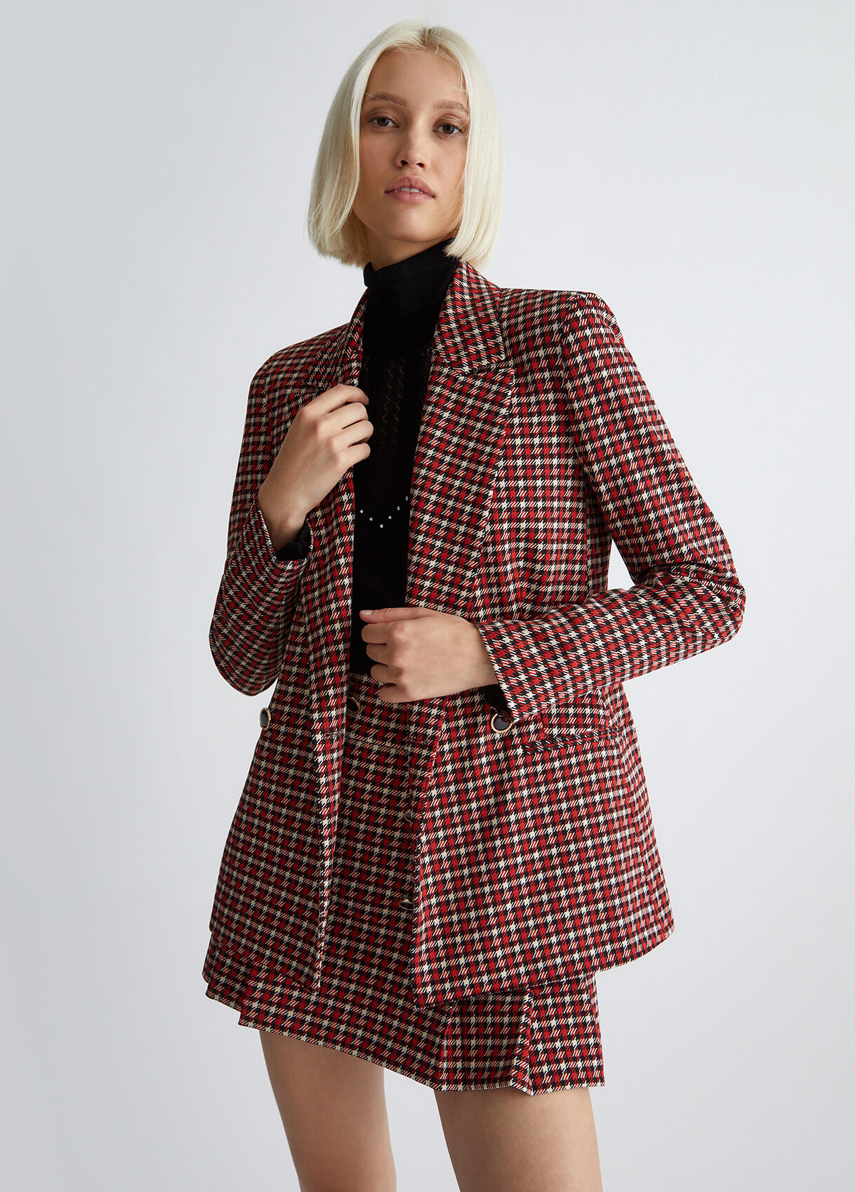 Houndstooth jumper