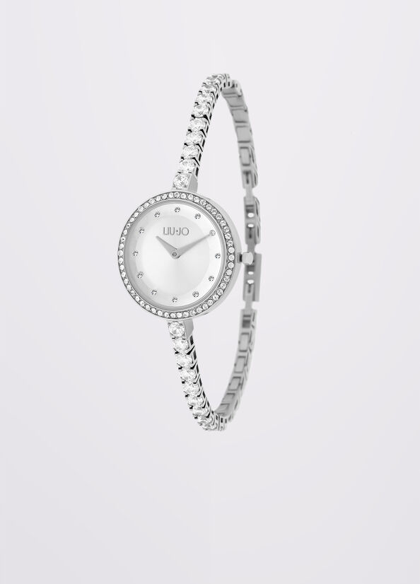 Orologio con cinturino in Swarovsky