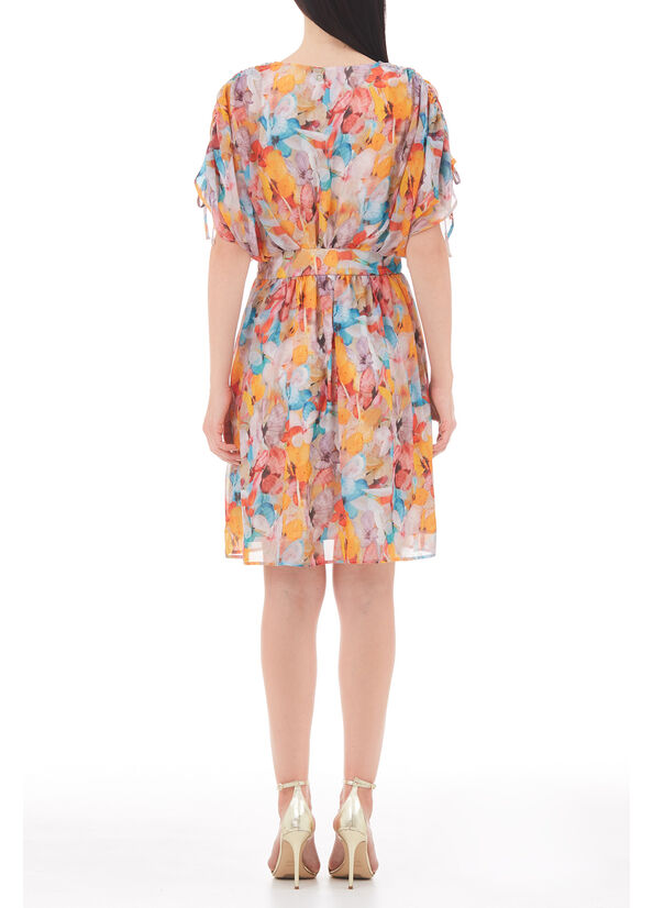 Vestito corto a fiori