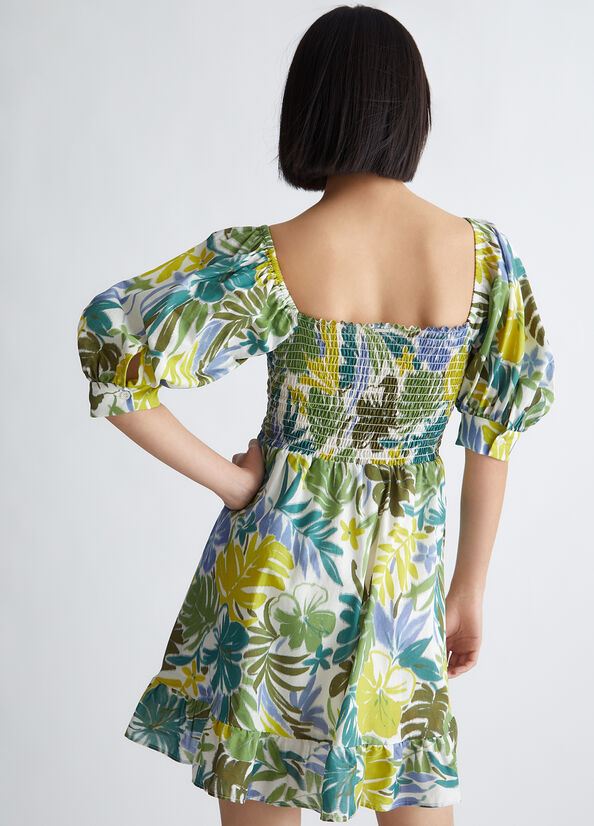 Vestito floreale in cotone