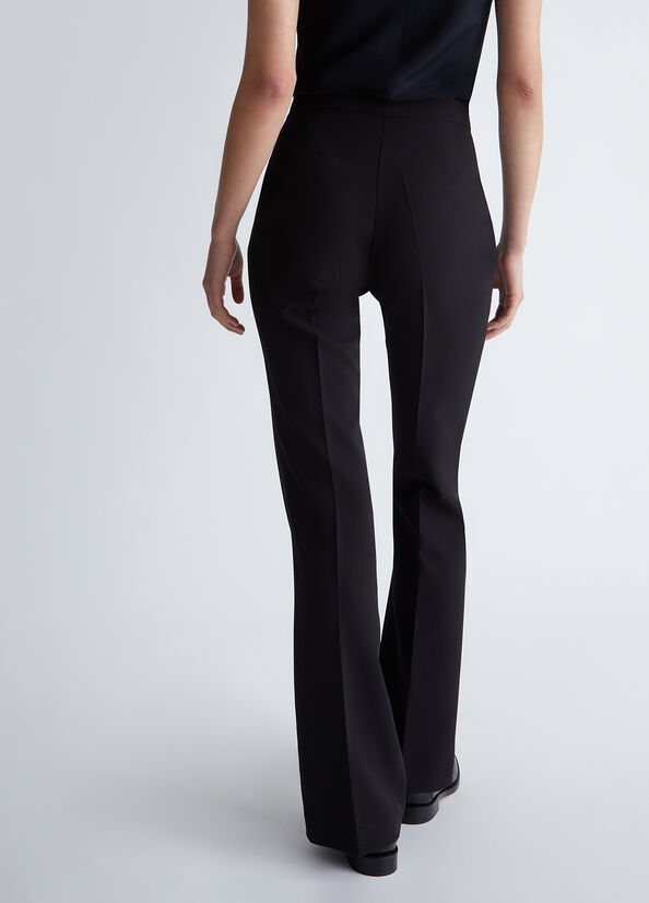 Pantaloni flare stretch