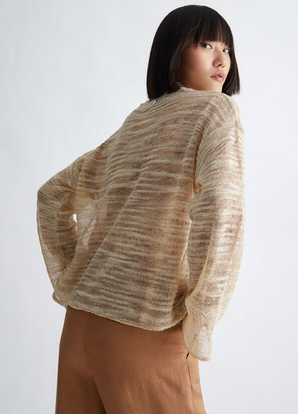Maglia in misto lino