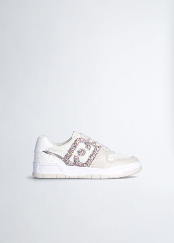 Sneakers basket con glitter