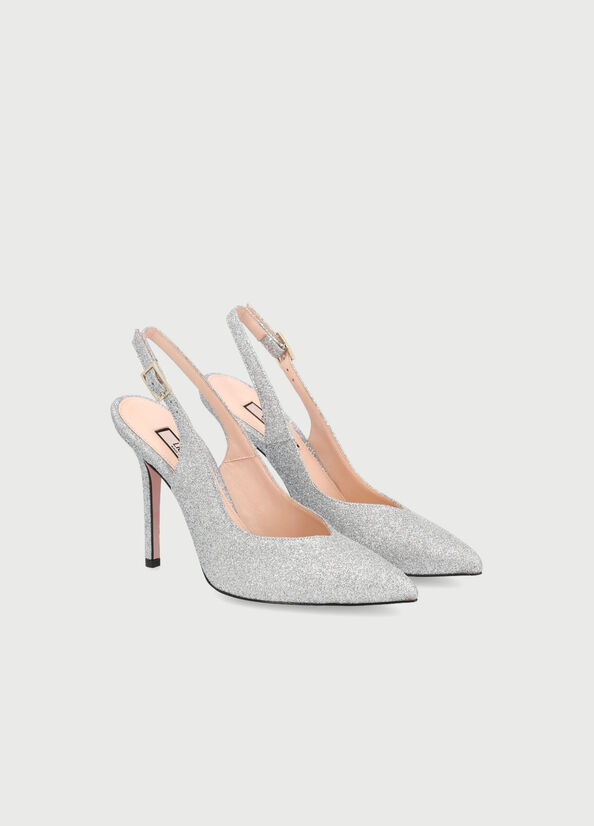 Décolleté slingback laminate