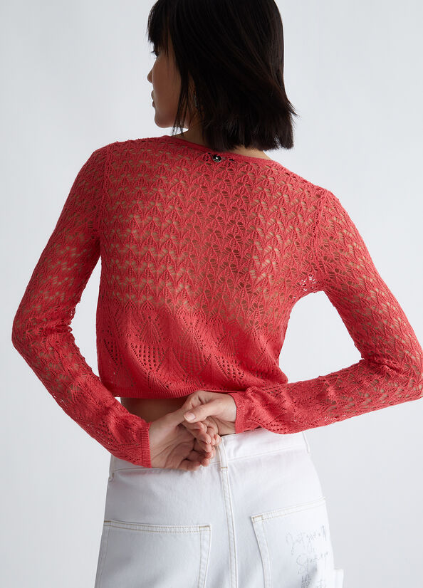 Cardigan crochet ecosostenibile